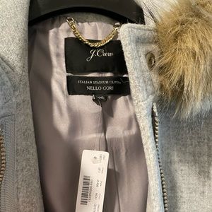 J.Crew Italian Stadium Cloth Wool Parka NWT-Size 00